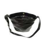 bindi front slip pocket bucket crossbody bag