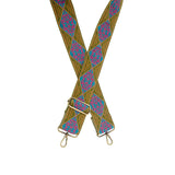 2" embroidered guitar strap (various patterns)