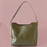 midsized leather crossbody and shoulder bag