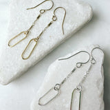 chain link drop earrings
