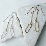 chain link drop earrings