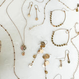 coin bar drop earrings