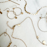 huggie threader earrings