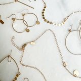 coin hoop everyday earrings