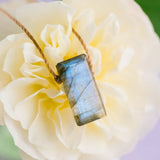 labradorite refined necklace to transform