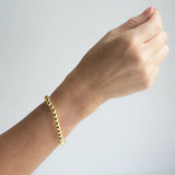 gold beaded stretch bracelets