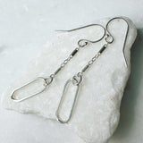 chain link drop earrings