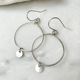 coin hoop everyday earrings