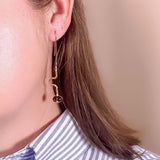 contour drop earrings