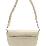 linda crescent crossbody bag w/ braided strap