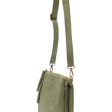 dawn multi pocket compact crossbody bag