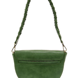 linda crescent crossbody bag w/ braided strap