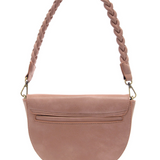 linda crescent crossbody bag w/ braided strap
