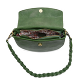 linda crescent crossbody bag w/ braided strap