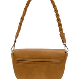 linda crescent crossbody bag w/ braided strap