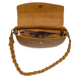 linda crescent crossbody bag w/ braided strap