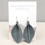 boho leaves w/ bar earrings