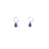 vintage glass teardrop studs