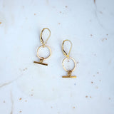 Mini Mantra Drop Earrings