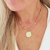 golden dune beaded necklace