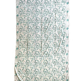 organic cotton block printed scarf