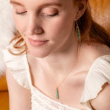 Lyric | Gold Filled Handmade Drop Earrings | Turquoise