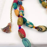 kantha kaleidoscope necklace