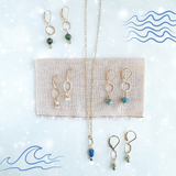 Blue Sea Kyanite Little Gemstone Drop Necklace