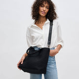 sky’s the limit - medium woven neoprene tote