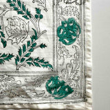 organic cotton block printed scarf