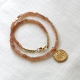 golden dune beaded necklace