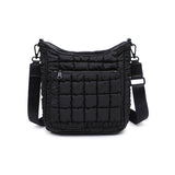 aura - quilted nylon puffer crossbody