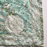 organic cotton block printed scarf
