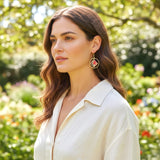 kelly circle dangle earrings