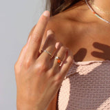 carnelian glow ring