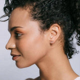 bar dash stud earrings