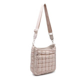 aura - quilted nylon puffer crossbody