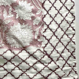 organic cotton block printed scarf