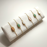 adjustable druzy agate bracelet