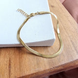luxe herringbone bracelet