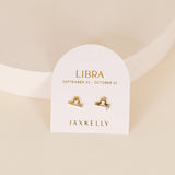 zodiac gold earrings