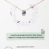 banded fluorite luxe necklace for positivity
