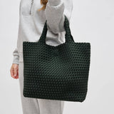 sky’s the limit - medium woven neoprene tote