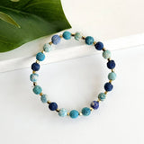 Dotted Kantha Azure Bracelet