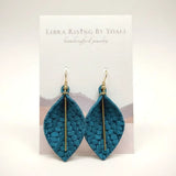 boho leaves w/ bar earrings