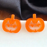jack o' lantern pumpkin studs