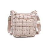 aura - quilted nylon puffer crossbody