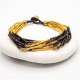 beaded color tube bracelets