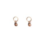 vintage glass teardrop studs