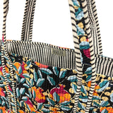 Quilted Cotton Bag - Mediterranean Pomegranates